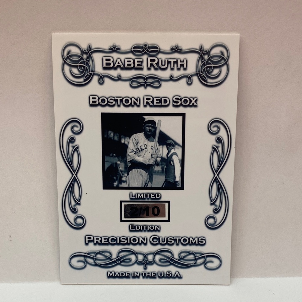 Babe Ruth Yankees Custom Baseball Card (084) - Picture 2 of 2